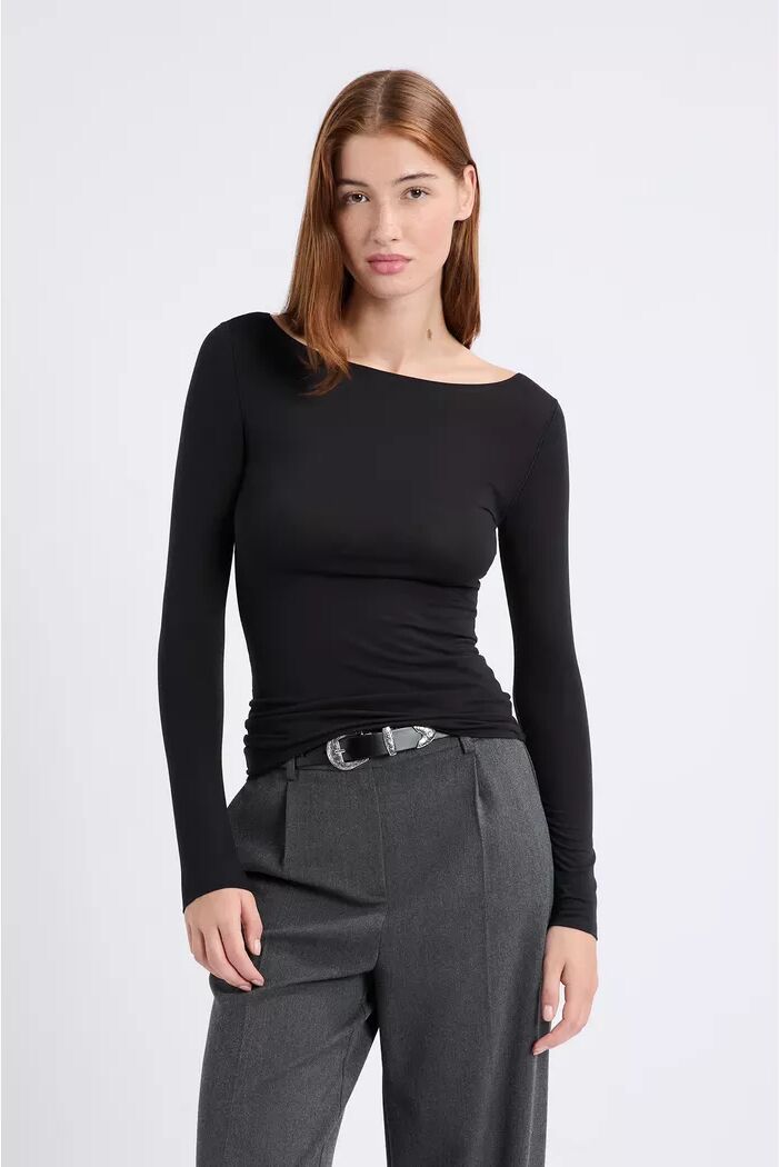 Etam - T-Shirt, für Damen, Schwarz, Größe L