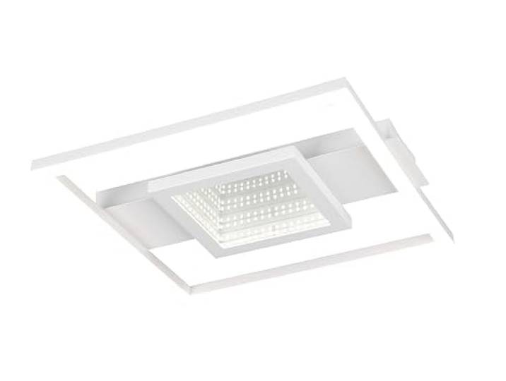 Reality Leuchten LED Deckenleuchte Wheeler R64801931, Metall Weiß matt, Kunststoff, inkl. 16 Watt LED, Infinity Mirror Effekt