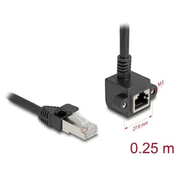 DELOCK Netzwerk Verlängerungsk. RJ45 St > RJ45 Bu gew. 0,25m