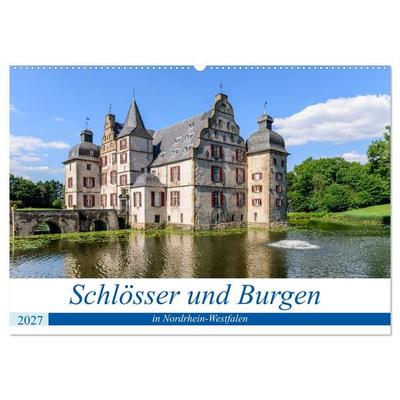 Schlösser und Burgen in NRW (Wandkalender 2027 DIN A2 quer), CALVENDO Monatskalender