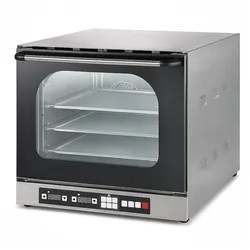 Ristoattrezzature Elektrobackofen 4 Pfannen 43,5x31 cm Umluft mit digitaler Steuerung 2,2 Kw