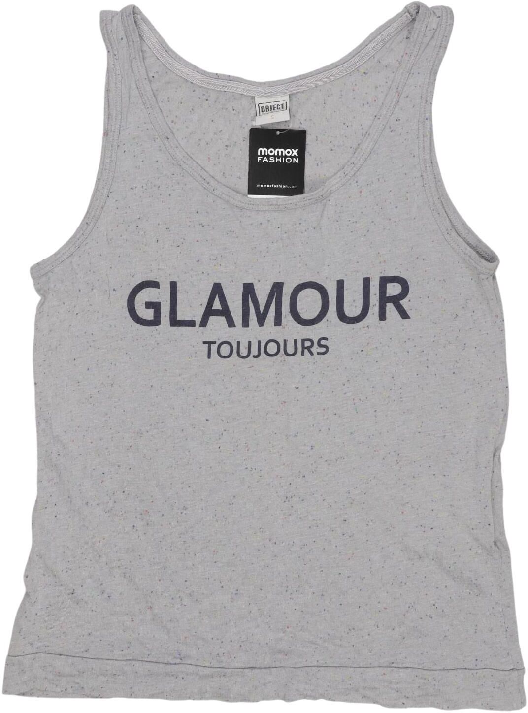 Object Damen Top, Grau, Gr. S, Viskose / Synthetik - Second Hand