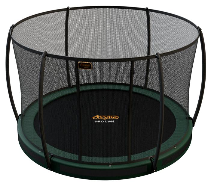 Avyna Trampolin, eingelassen, Durchmesser 305 cm, mit Sicherheitsnetz | Grün