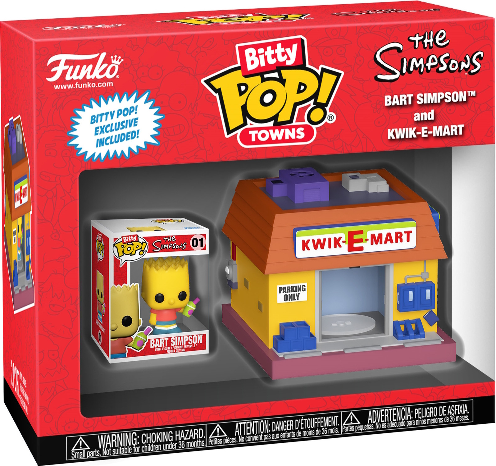 Funko Pop! The Simpsons Bart Simpson en de Kwik-E-Mart Bitty Pop!