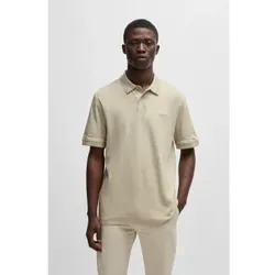 BOSS für Herren. 50520109 Interlock-Poloshirt beige (XL), Lässig, Baumwolle, Kurzarm