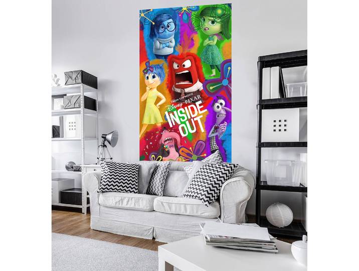 Papier peint intissé Inside Out Aquarell 120 x 200cm Multicolore