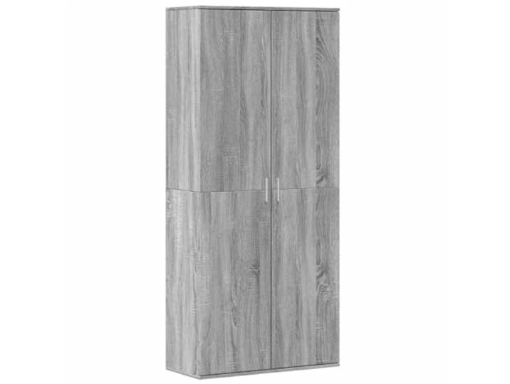 Heofavd Highboard Grau Sonoma 80x35x180 cm Holzwerkstoff Schrank