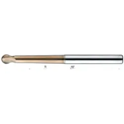 VHM Lollipop Fräser 3D 230° Helix 15° TISIN 2RX4mm 4DPH040200S06
