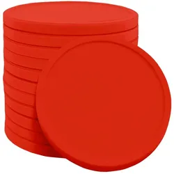 CombiCraft  biologisch abbaubare Wertmarken Rot - Durchmesser 29mm - 1000 Stück
