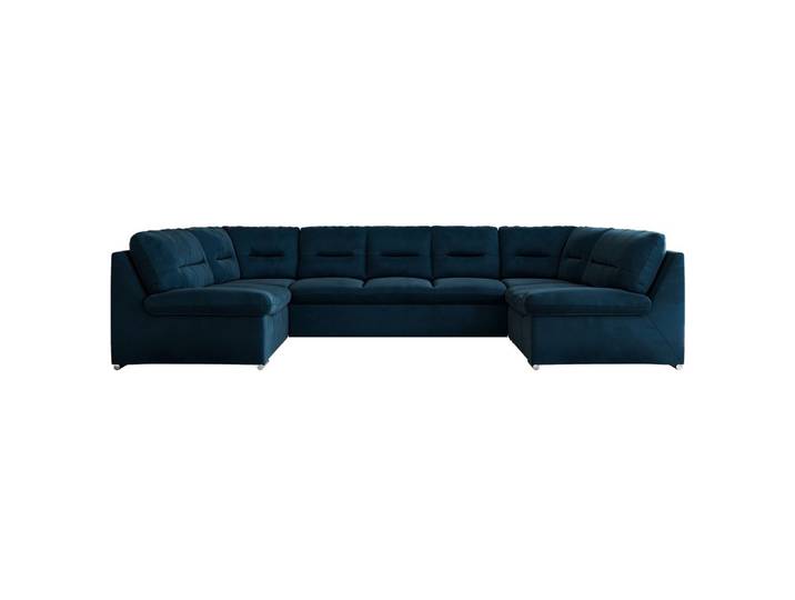WOHNLANDSCHAFT COMODO U Dunkelblau Velvet