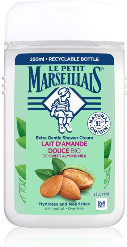 Le Petit Marseillais Sweet Almond Milk BIO cremiges Duschgel 250 ml