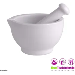 Herboristeria Mörser aus Keramik 10,5 cm (1 Stk), Mörser, Weiss