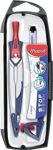 maped Zirkel STOP SYSTEM blau, grau, 1 St.