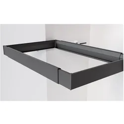 Servetto, Kleiderschrank Zubehör, Auszugsrahmen Vorder-/Rückseitenprofil Papillon 440 - 560 mm anthrazit