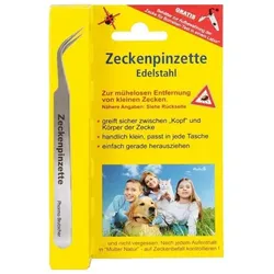 ZECKENPINZETTE Chirurgenstahl 1 St