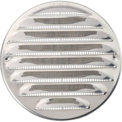 Wallair N31835 Abluftgitter Edelstahl Passend für Rohr-Durchmesser: 10cm