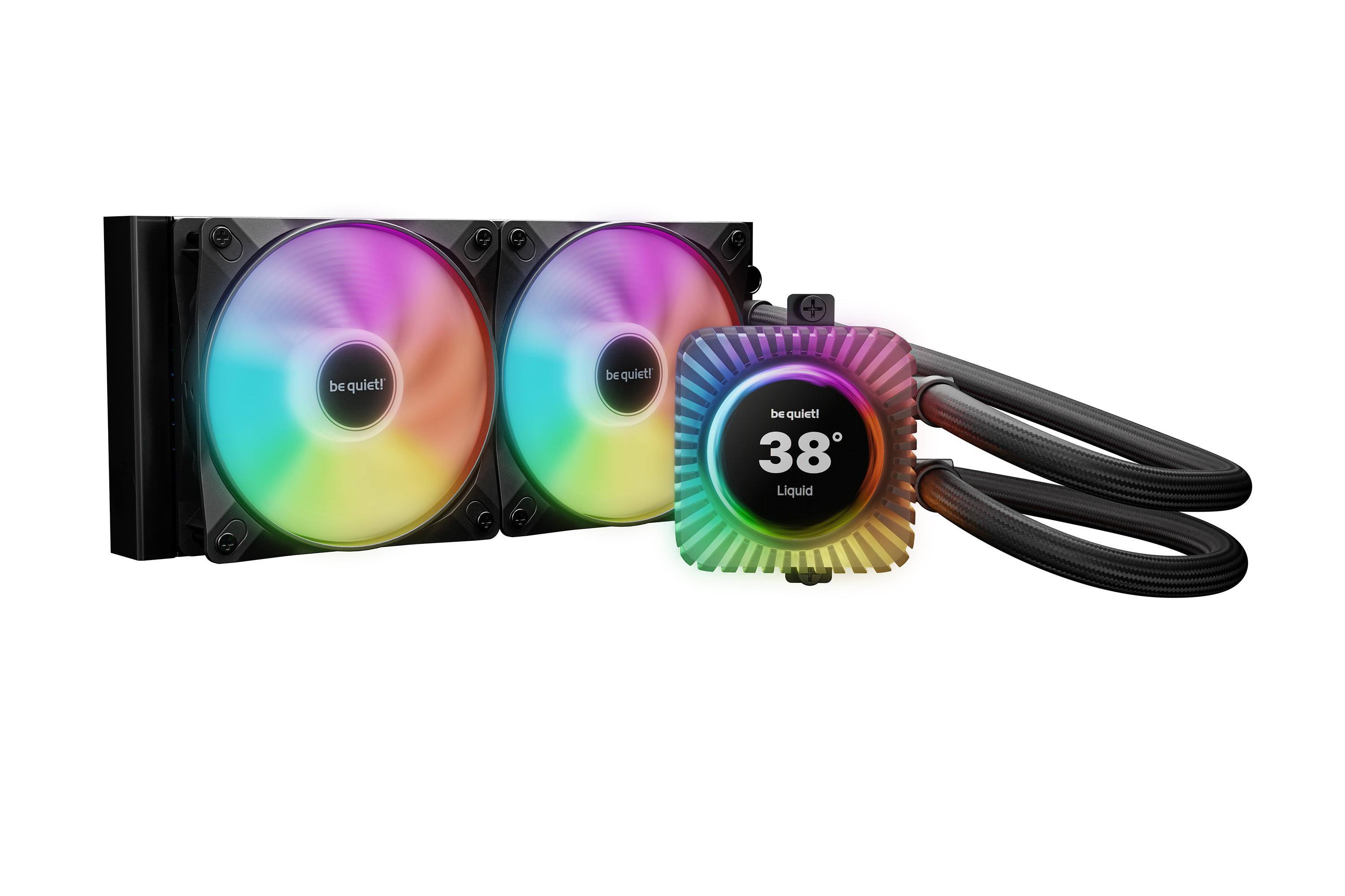 be quiet! Light LOOP IO LCD 240 mm Wasserkühlung für Intel/AMD Prozessoren BW034