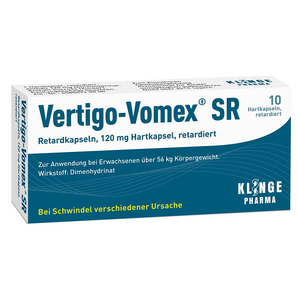 Vertigo-Vomex SR Retardkapseln 10 St Retard-Kapseln