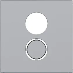 Hager WAF1176TA Zentralstück für Lautspr.-Steckd., ausbr., A.x/C.x, titan metallisch lack