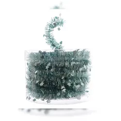 Kaemingk Girlande Sternengirlande Weihnachten Baumschmuck Tischdeko grün 7 m