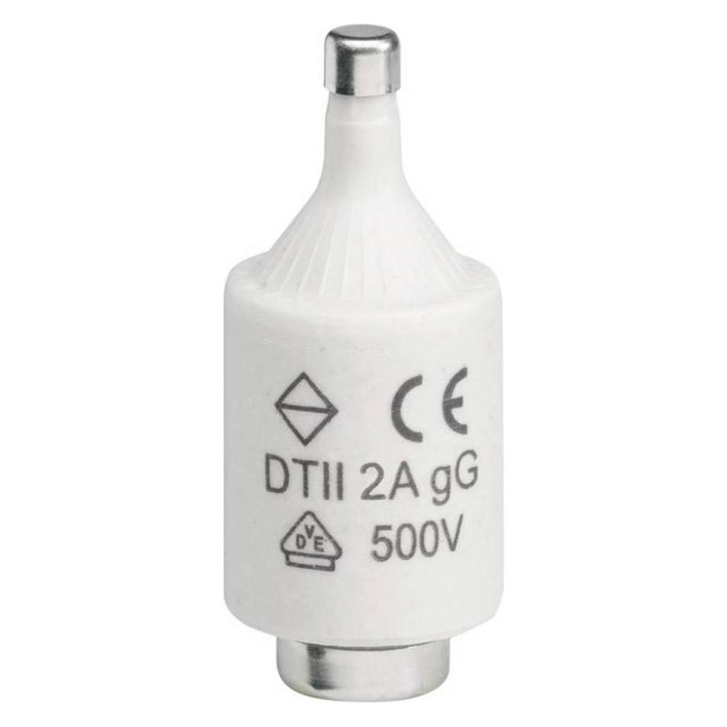 Hager HAG LE2702 Sicherung DII 2A 500V gG MKen (2 A) (LE2702)