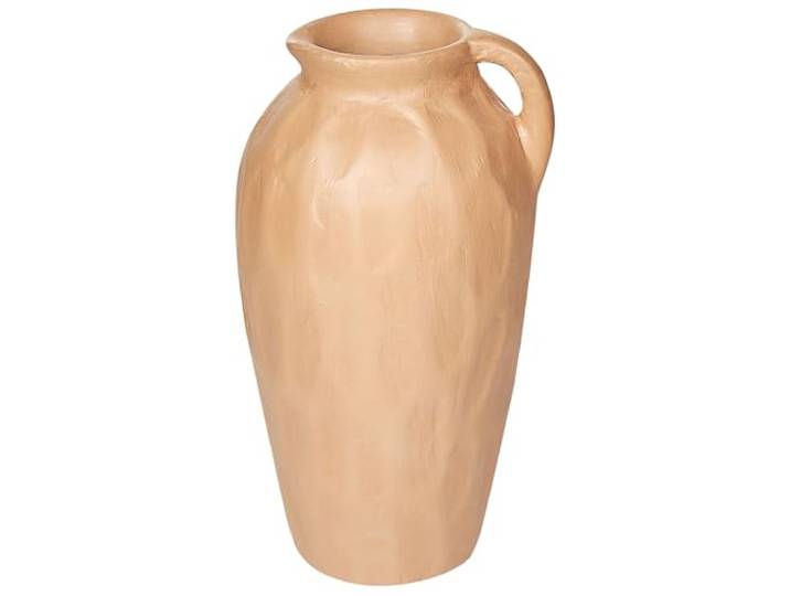 Dekovase aus Terrakotta beige 46 cm handgefertigt klassisch ästhetisch Taiping