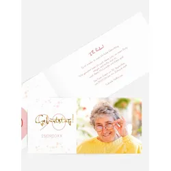 Einladungskarten zum Geburtstag selbst gestalten mit Spruch und Fotos im Onlinedesigner bei Meine-Kartenmanufaktur.de