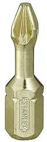 Stanley Bit Pozidriv nr. 2, 1/4 inch, extra hard, 25 mm, 6 stuks, 1-13-635