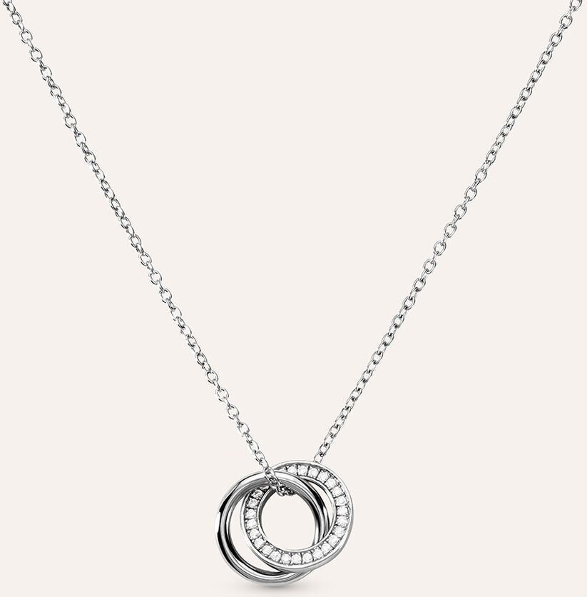 Stroili Collana Silver Shine Argento Rodiato Cubic Zirconia Collezione: Silver Shine Bianco