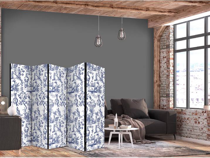 Paravent acoustique botanique romaine Autres Gris 225 x 172cm