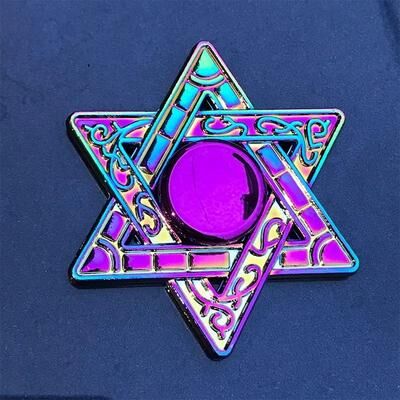 Uplifted Finds Rainbow Metal Fidget Spinner Colorful High Speed Hand Toy g