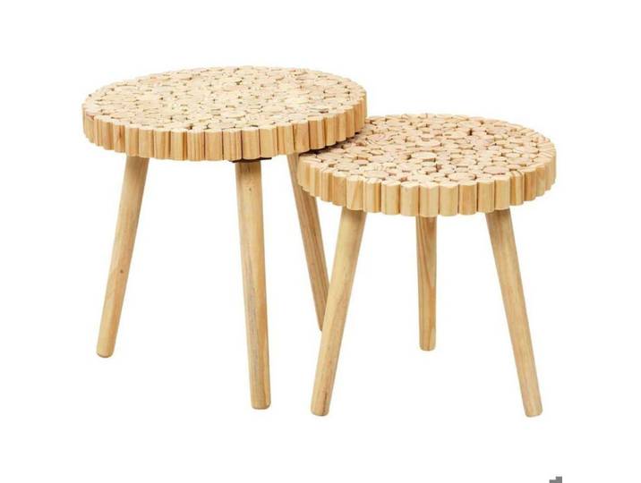 Table Gigogne - HOME DECO FACTORY - Bois - Marron
