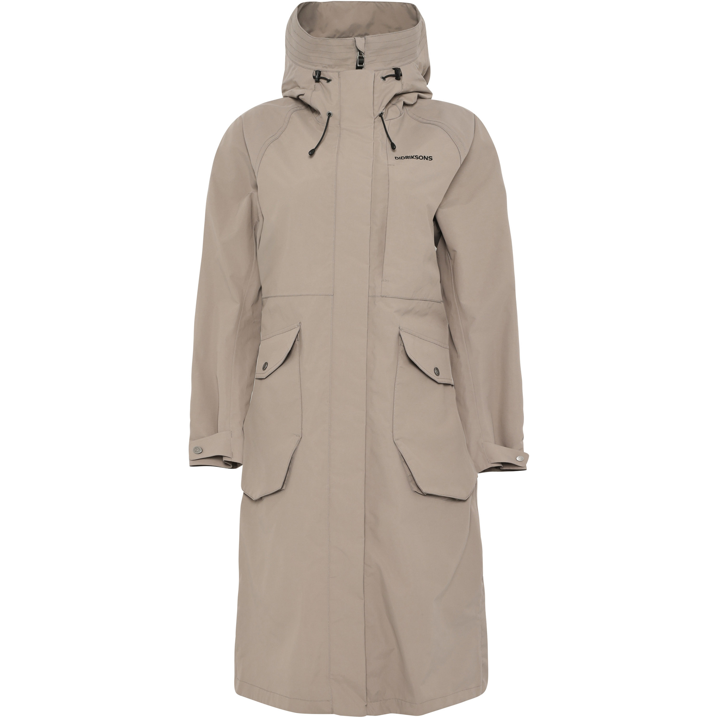 Didriksons Louise L Parka Damen Parkas & Mäntel braun Größe M Lifestyle Wasserdicht
