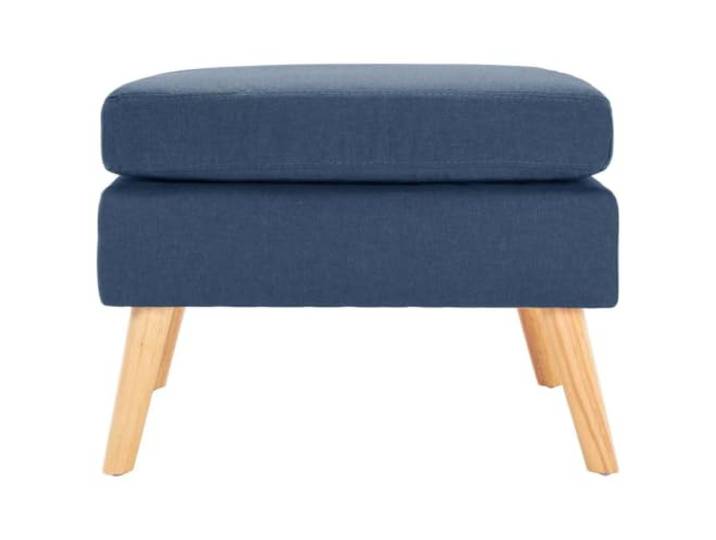 smnyxs Fußstütze, blau, Stoff, modern, mit Holzrahmen Weicher Stoff, gepolsterte Kissen, stabiler Holzrahmen, blaue Farbe, moderner Stil, Ergänzung zum Sofa