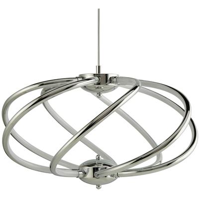 SEARCHLIGHT LED-Hängeleuchte "Hängeleuchte Magic, 1-flammig", silber (chrom), 1, Ø 51cm H: 50cm, 1 Stk., Leuchten, Minimalistisches Ambiente