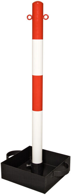 Moravia Support de chaîne EXTERN 60 × 1000 mm rouge/blanc + 2 œillets avec poignée de transport (170.10.985)