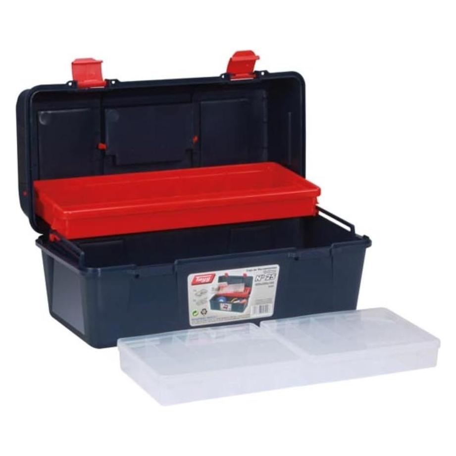 Velleman - Werkzeugkasten - 400 x 206 x 188 mm - mit Tragekasten und Sortimentskasten (TG25)