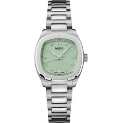 Mido Multifort TV 28 Quartz Grün mit Diamanten Damenuhr M049.110.11.096.00