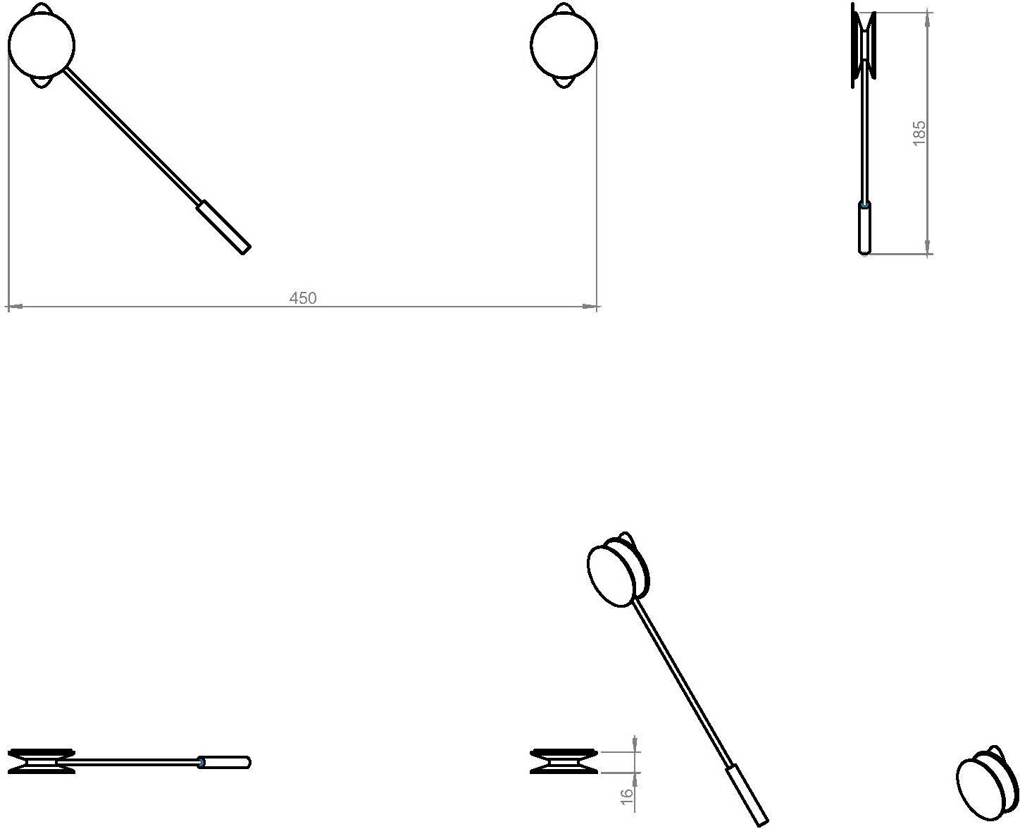 COSMIC Diabolo Handtuchstange