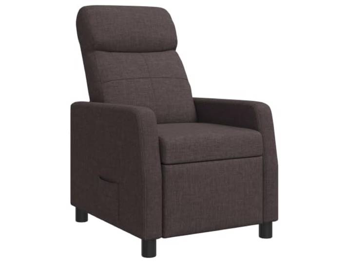 Makastle Liegesessel Dunkelbraun Stoff