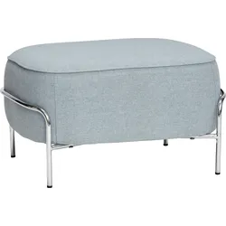 Hübsch Pouf grau mit Metallrahmen