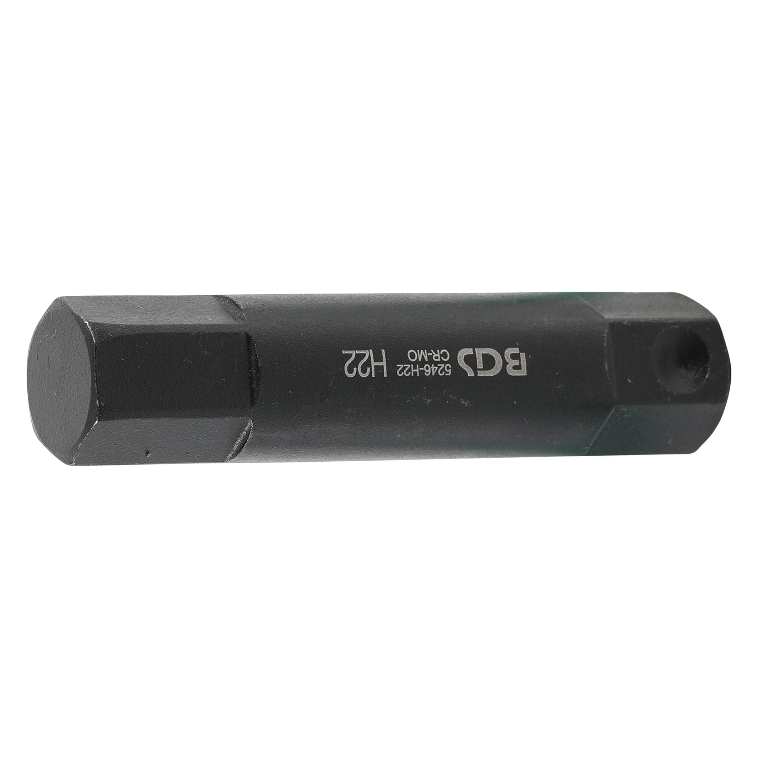 BGS Bit Länge 100 mm Antrieb Aussensechskant 22 mm Innensechskant 22 mm (Innensechskant) (5246-H22)