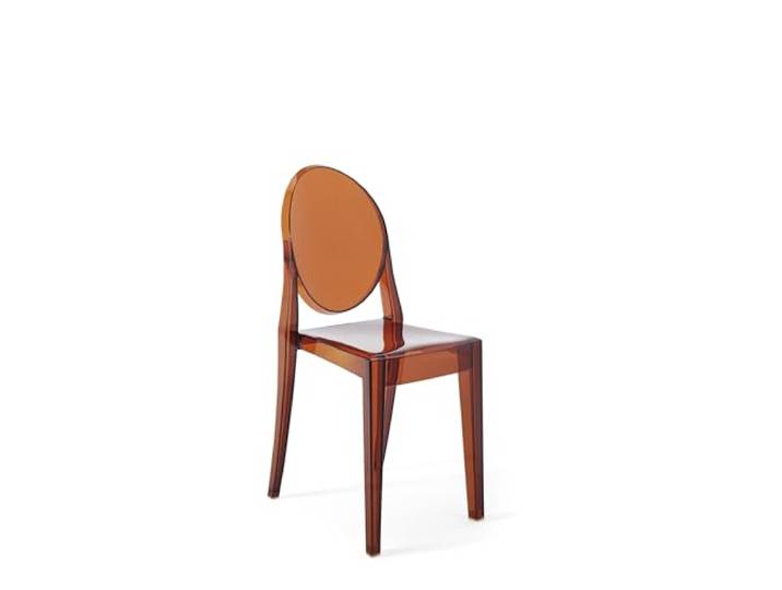 Kartell Victoria Ghost, Stuhl, 2-er Satz, Bernstein