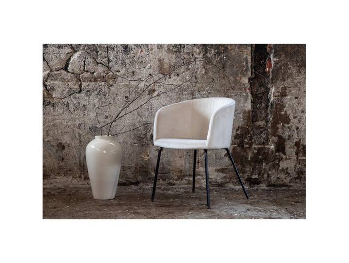BOURGH Esszimmerstuhl BERIT Esszimmerstuh beige - Stuhl für Esszimmer in Samt Design