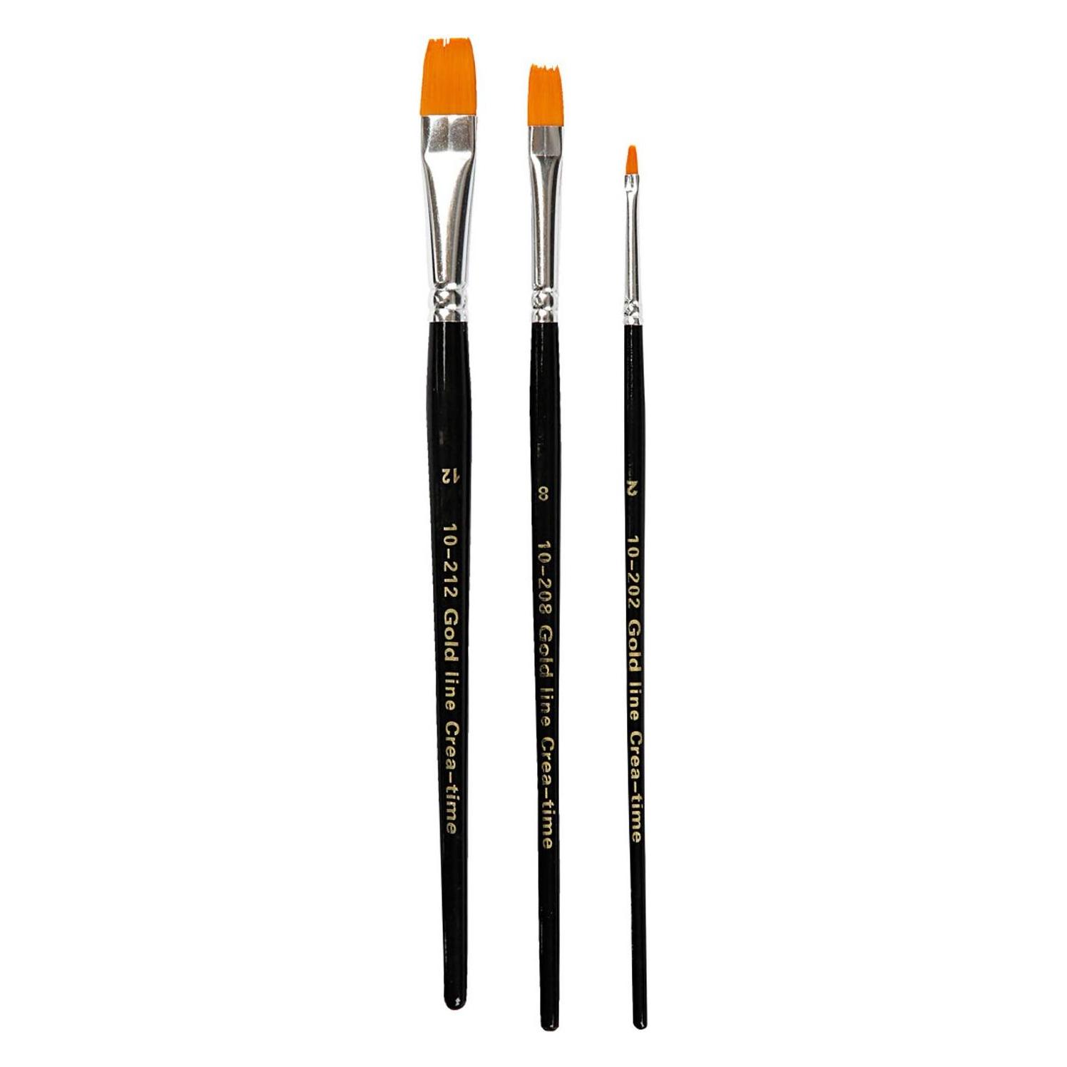 Creativ Company Nylonhaarpinsel Universal 3 Stück (3 mm) (100267)