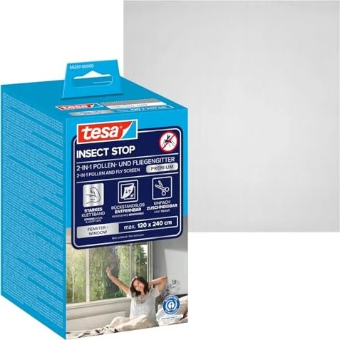 Tesa Pollenschutz-Gitter 1.2m x 2.4m anthrazit