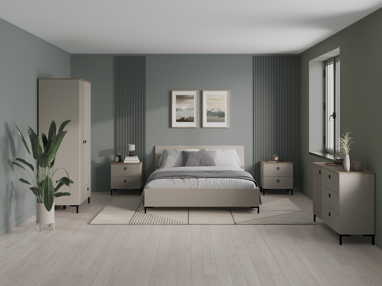 home24 Kast Lucrezia Beige B: 120 cm, D: 41 cm, H: 81 cm