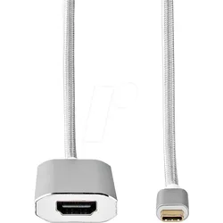 N CCTB64680AL20 - USB 3.0 C Stecker auf HDMI Buchse, mit Strom, 2 m