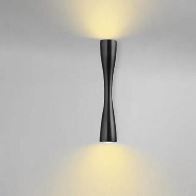 Uplift Picks Modern Nordic IP66 Waterproof LED Outdoor Wall Lamp black 6 W 24 Cm