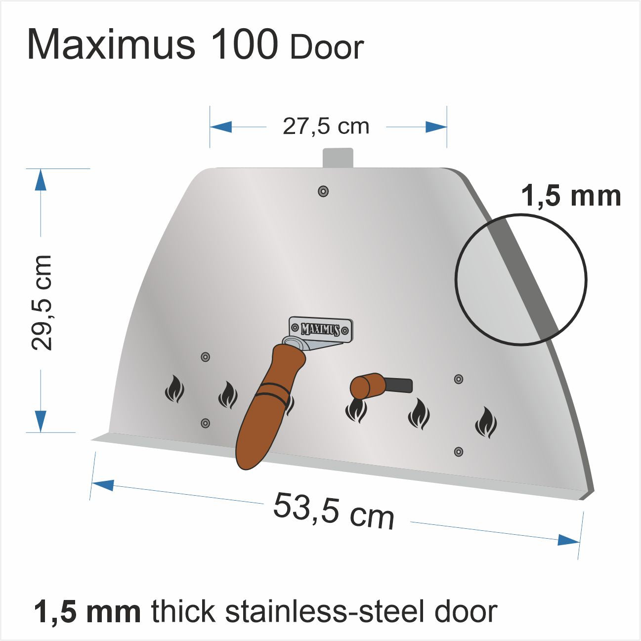 My-Barbecue Porta para MAXIMUS AC07F - MAXIMUS 70 CM